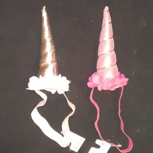 Set of 2 Unicorn Horn headbands NWT